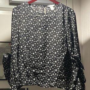 Women’s Black H&M Black Tunic top, Sz 12